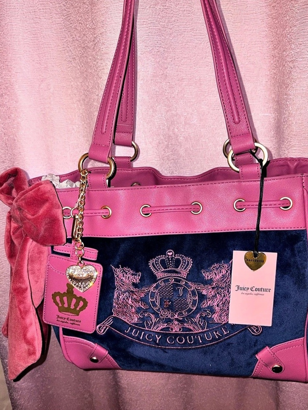 Juicy Couture Pink & Blue Tote NWT